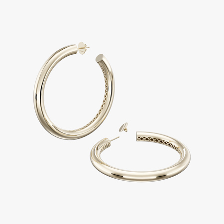 Large Hoop Gold Earrings